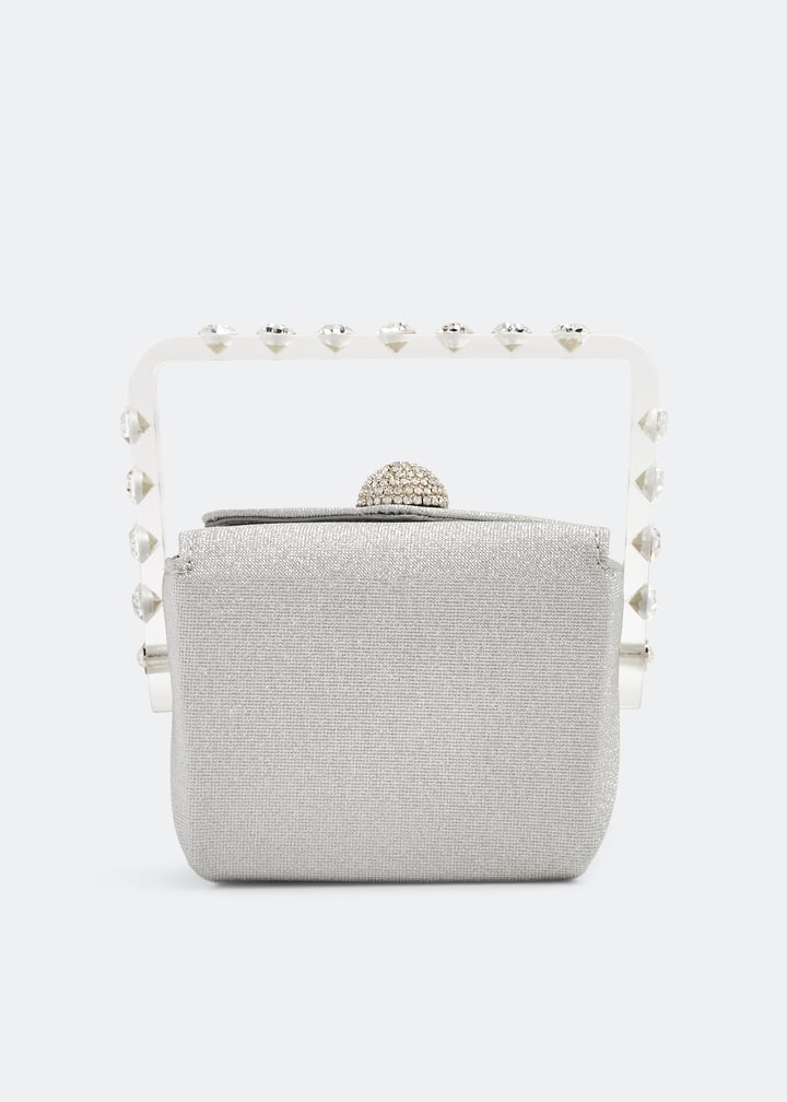 Aquazzura Noodle Box bag for Women - Silver in UAE | Level Shoes