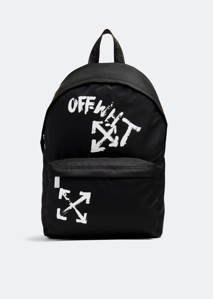 Off-White Paint Script backpack for Boy - Black in UAE | Level Shoes