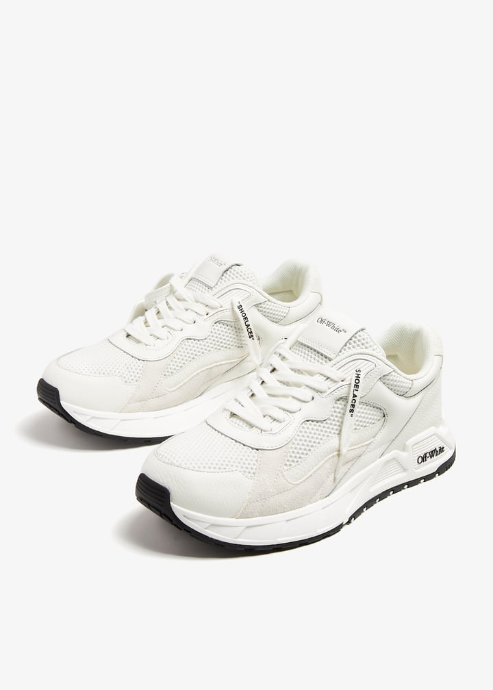 スニーカー Off-White OMIA289C99LEA001 KICK OFF Sneakers Off-White - White leather Kick Off sneakers with logo