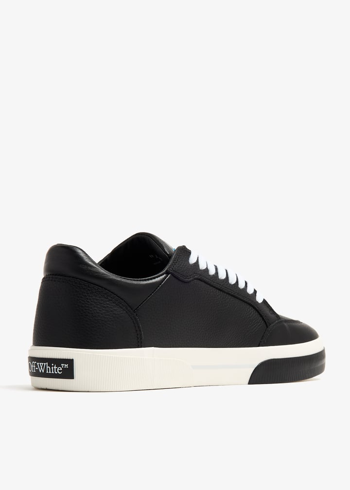 スニーカー Off-White OMIA293S24LEA001 NEW LOW VULCANIZED CALF Sneakers Off White New Low Vulcanized 'White Black' - Off White