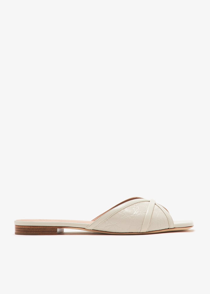 サンダル・ミュール Malone Souliers Malone Souliers Flat shoes Beige Beige Leather Flat Mules | Malone Souliers