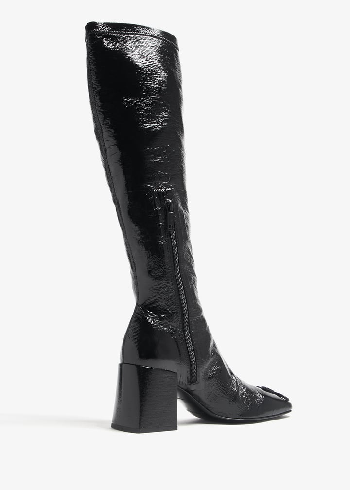 楓 Courrèges ReEdition vinyl boots for Women - Black in UAE