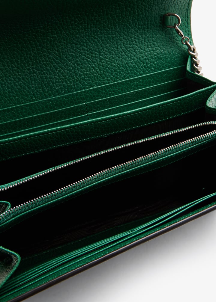 Gucci Pre-Loved Dionysus chain wallet for Women - Green in KSA
