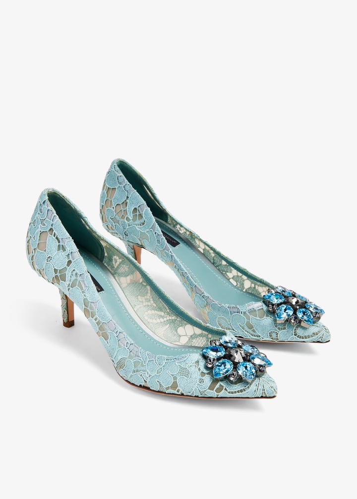 【送料&関税込】Dolce & Gabbana Bellucci Pumps Dolce & Gabbana Bellucci Embellished Pumps in Black Suede