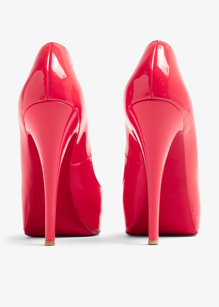 【ルブタン】New Very Prive パテントレザー120mm ピンク New Very Prive - 120 mm パンプス - パテントレザー - ピンク