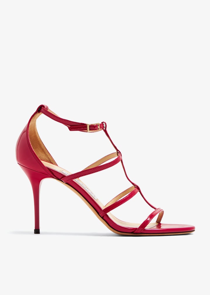 Jimmy Choo Pre-Loved Dory Cage sandals for Women - Red in