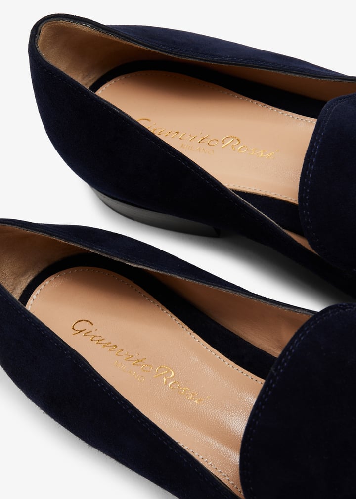 Gianvito Rossi Pre-Loved Marcello loafers for Women - Blue