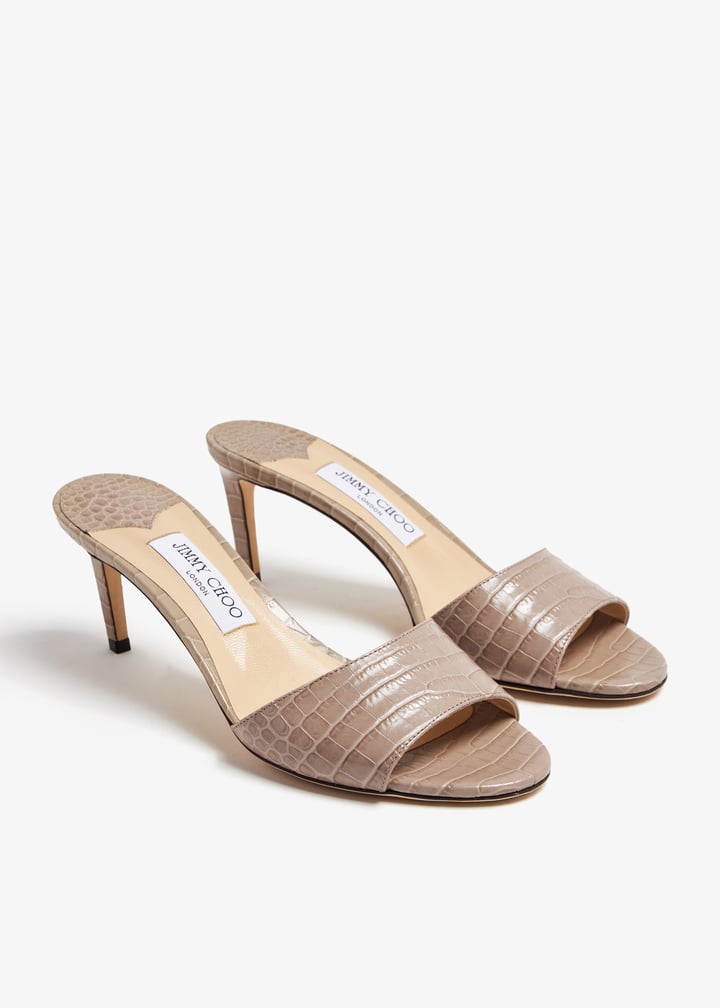 Jimmy Choo Pre-Loved Stacey 65 mules for Women Grey in KSA