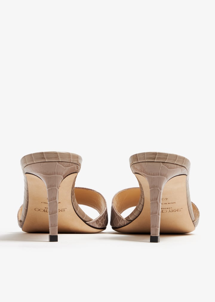 Jimmy Choo Pre-Loved Stacey 65 mules for Women Grey in KSA