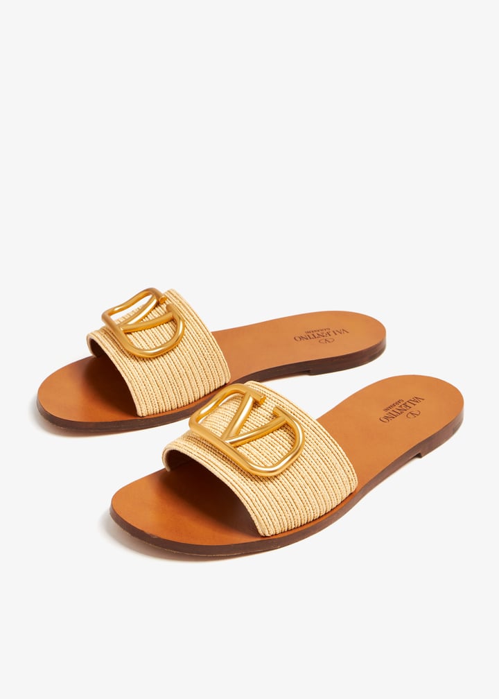 サンダル・ミュール VALENTINO GARAVANI VLOGO SLIDE Valentino Garavani Vlogo Signature Slide Sandals (VALENTINO
