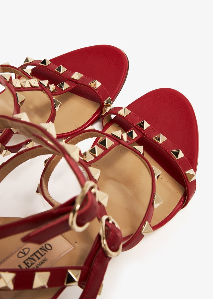 Valentino Garavani Pre-Loved Rockstud caged heel sandals for