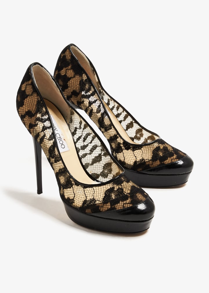 Jimmy Choo Pre-Loved Bizmo round-toe pumps for Women - Black