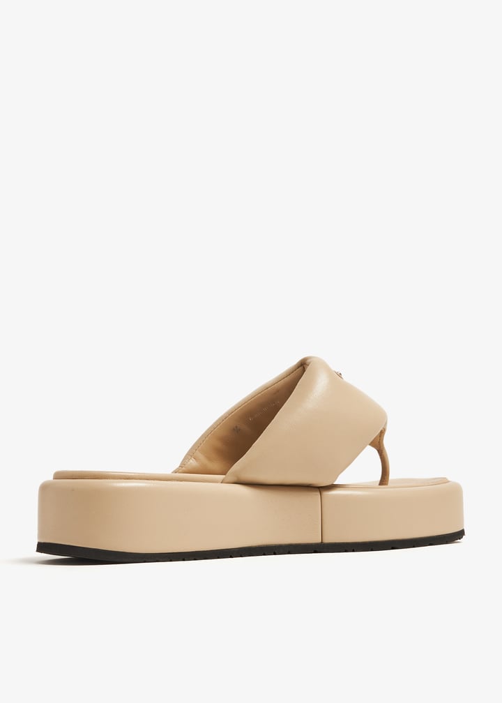 サンダル・ミュール Prada Smooth Leather Flatform Sandals PRADA Leather Platform Sandals | Holt Renfrew