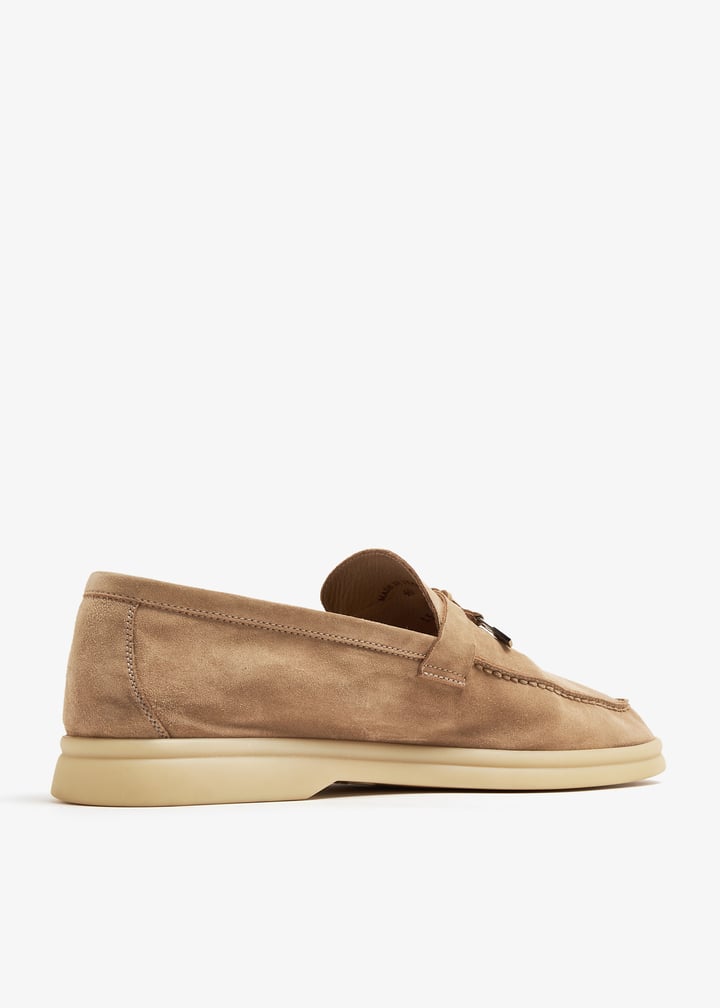 靴 Loro Piana Sumner Walk Loafers 35 Summer Walk Loafer Suede Nougat | Loro Piana GR