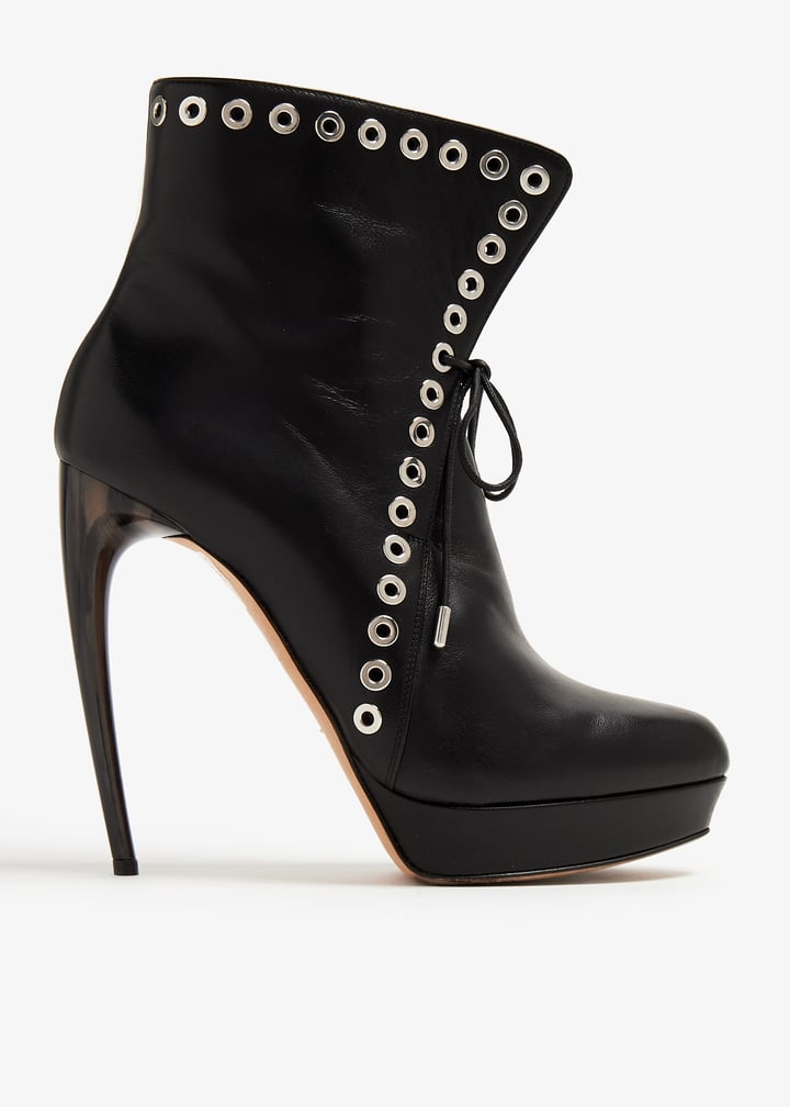 Alexander McQueen Pre-Loved Eyelet platform ankle boots for Women