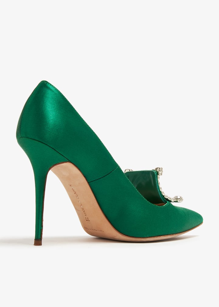 Manolo Blahnik Pre-Loved Borlak pumps for Women - Green in