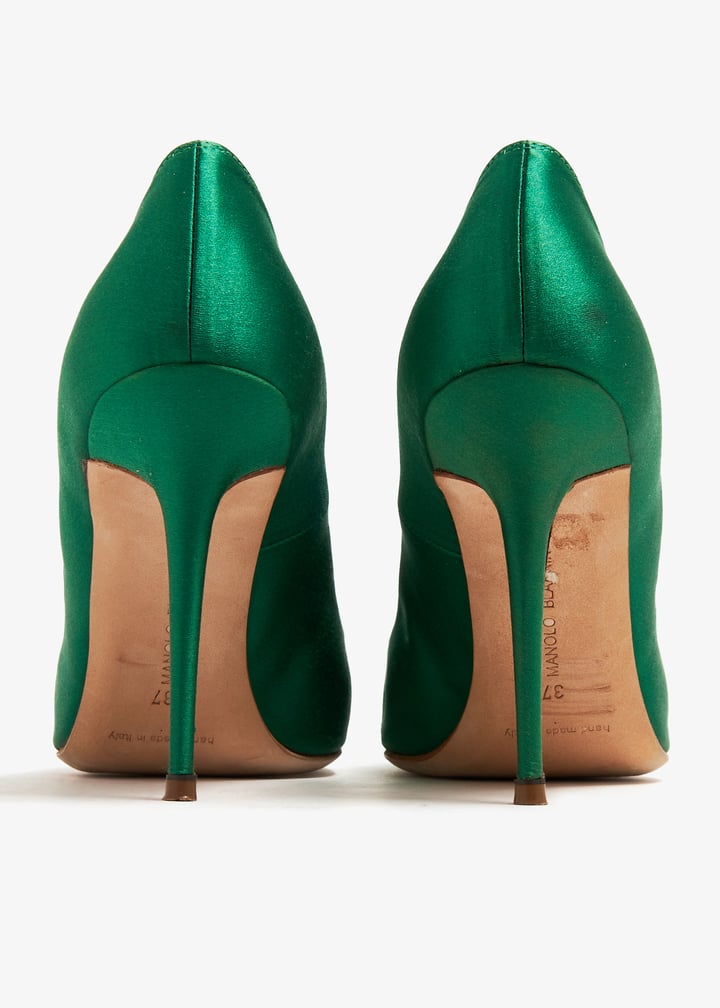 Manolo Blahnik Pre-Loved Borlak pumps for Women - Green in UAE