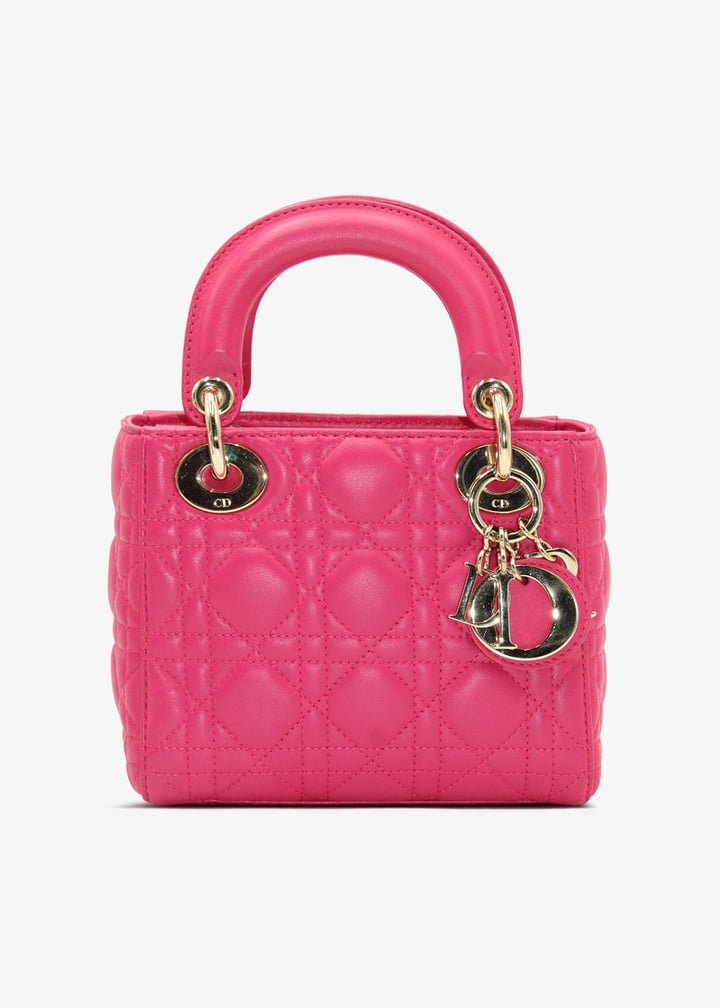 【超かわいい♪ピンク！】★ディオール★LADY DIOR ミニバッグ 超かわいい♪ピンク！】☆ディオール☆LADY DIOR ミニバッグ