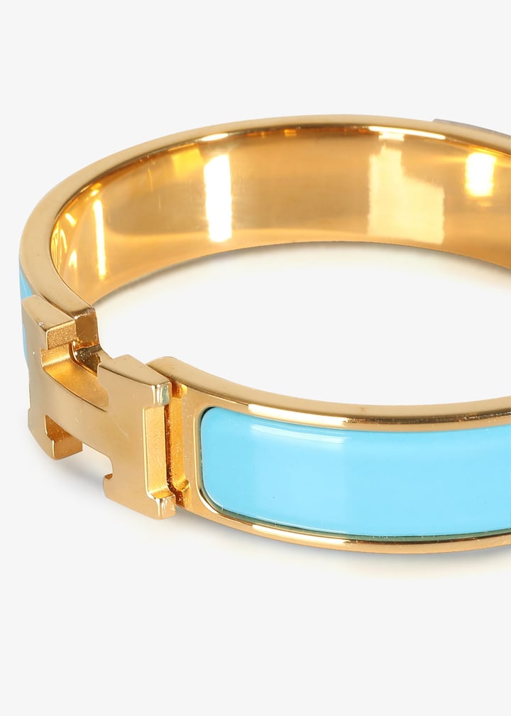 HERMES LE BRACELET H 水色と金 Clic H Hermès Flagship bracelet | Hermès Hong Kong SAR