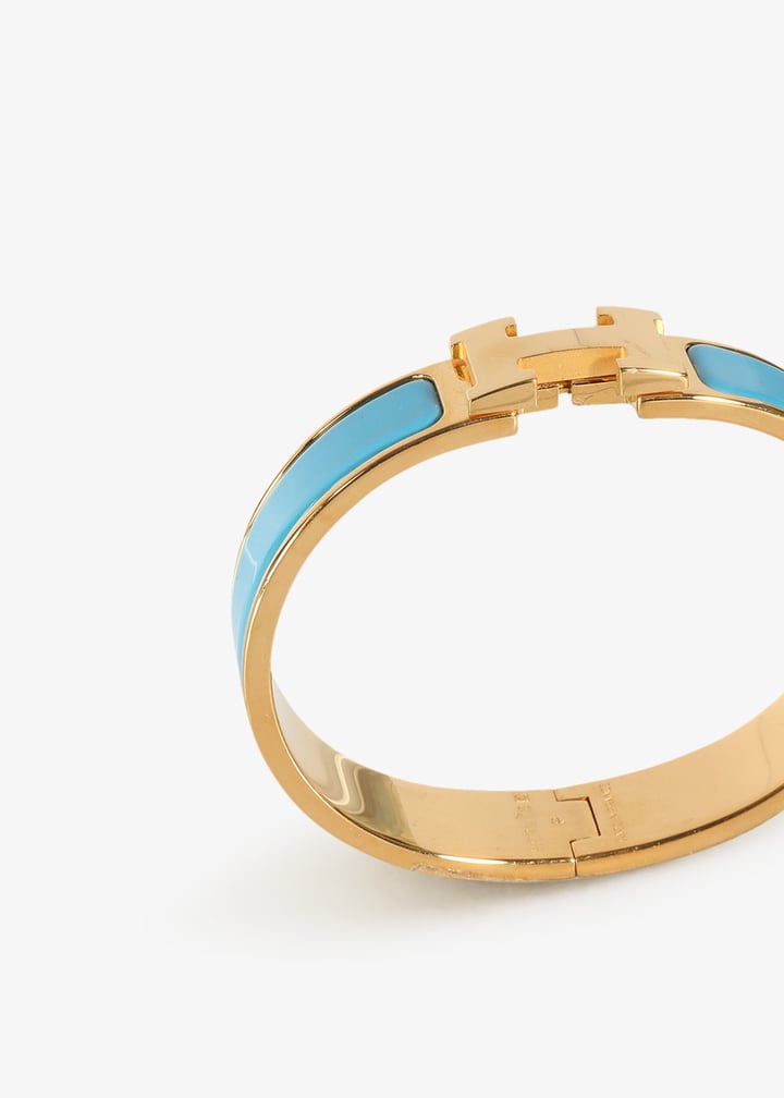 Hermès Pre-Loved Clic H bracelet for Women - Blue in KSA