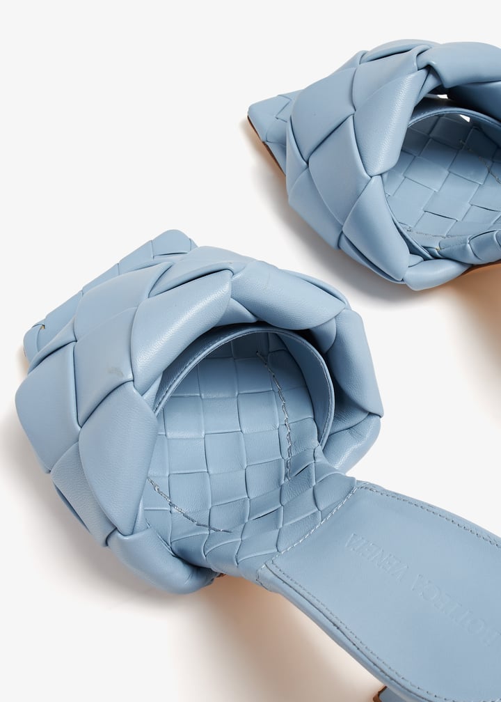 Bottega Veneta Pre-Loved Lido mules for Women - Blue in UAE