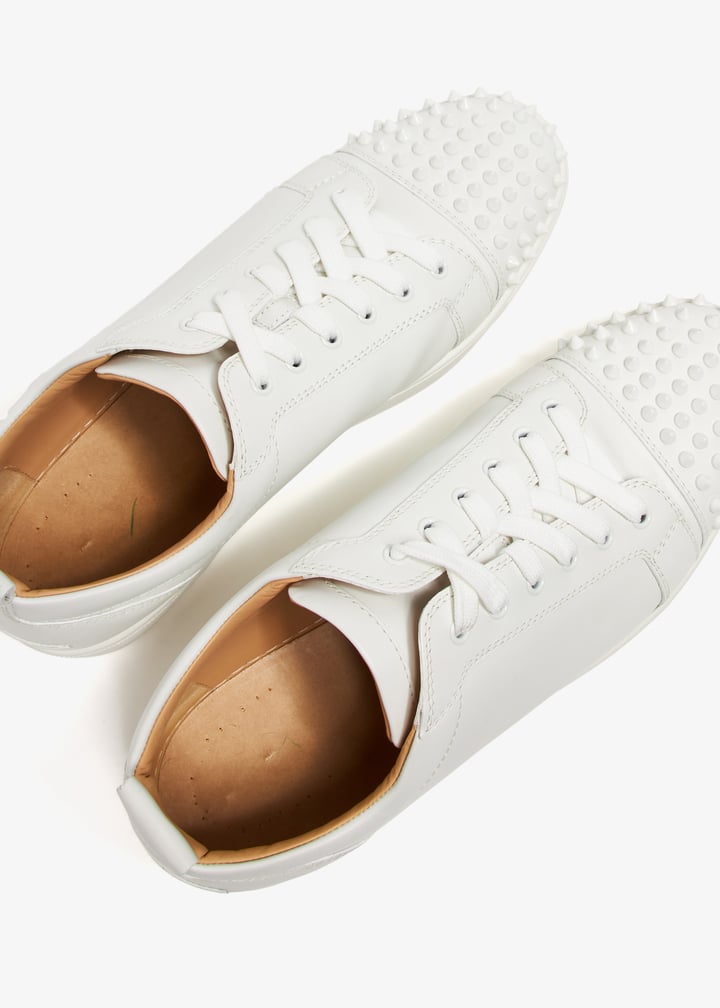 Louboutin Junior Louboutin Mens White Spikes CHRISTIAN LOUBOUTIN