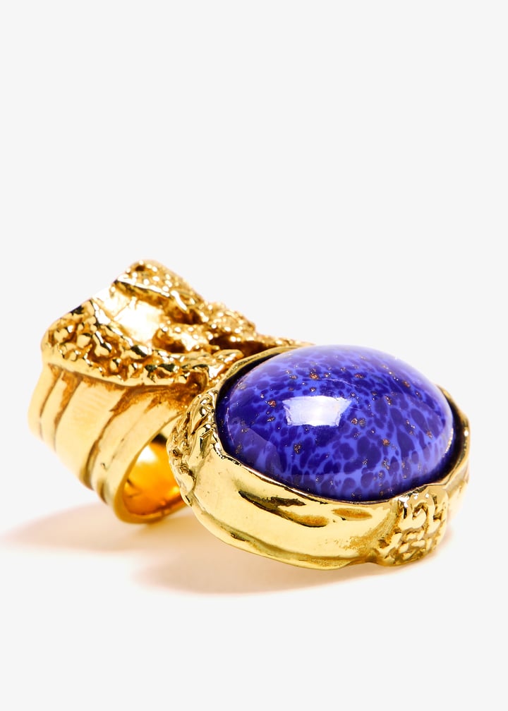 Saint Laurent Pre-Loved Arty oval ring for Women - Gold in