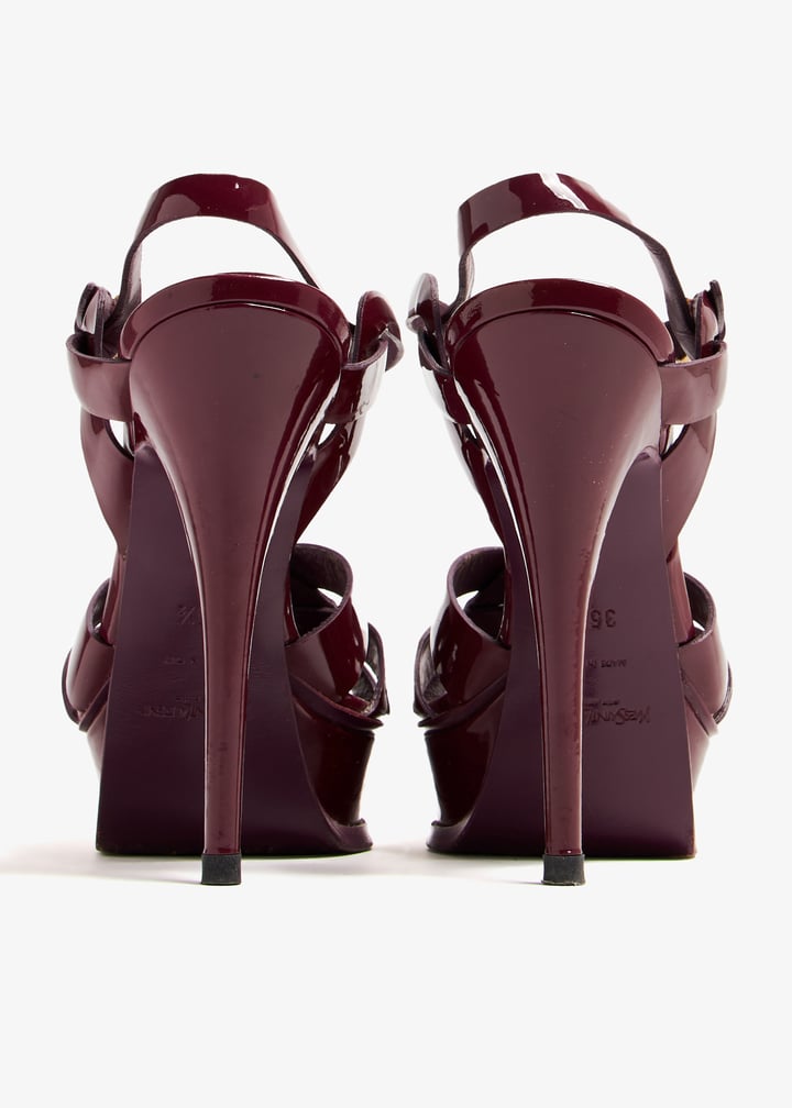 Saint Laurent Pre-Loved Tribute platform sandals for Women