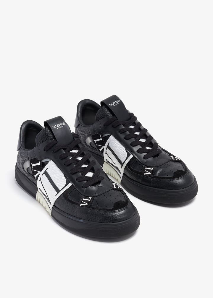 Sneakers Bianche Valentino Garavani Scarpe Striscia Nera Sneaker