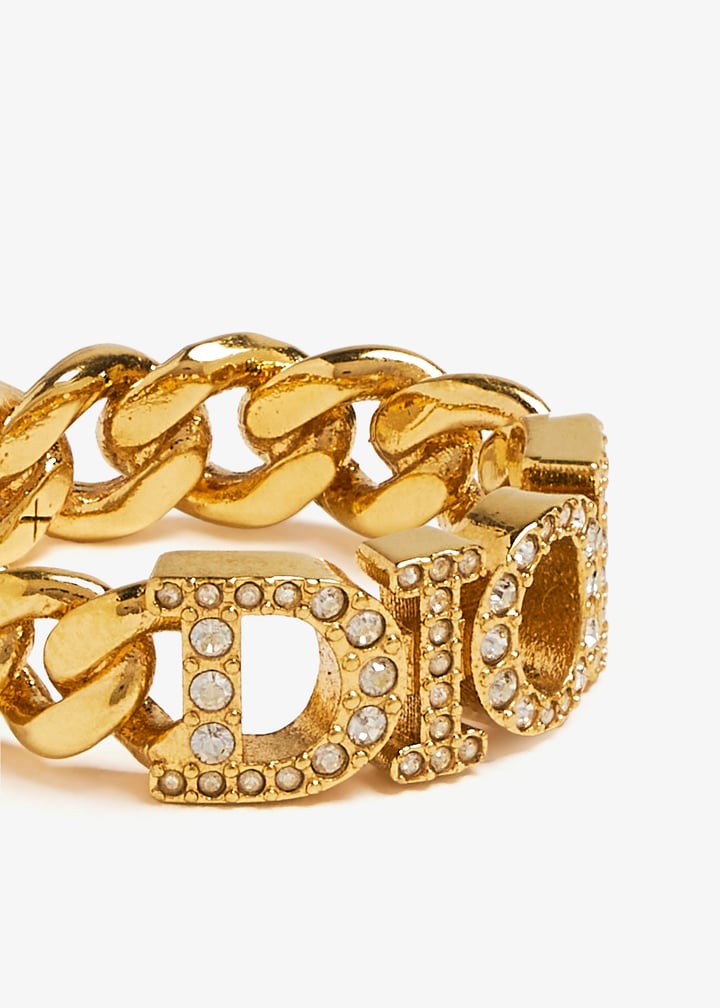 Dior Pre-Loved Dio(r)evolution chain ring for Women - Gold