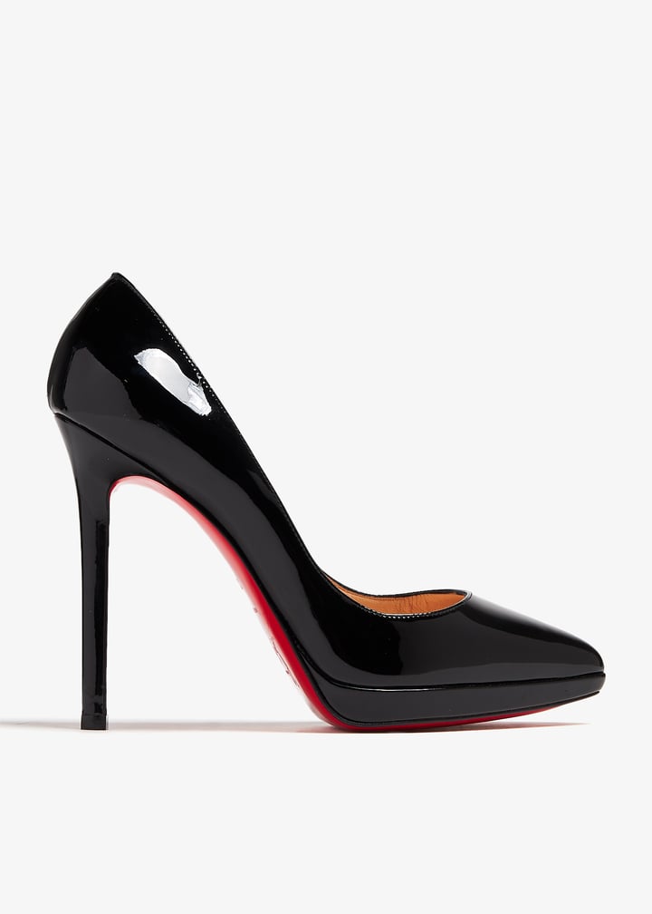Louboutin Pigalle Plato Louboutin Black Pointed Heels Pigalle