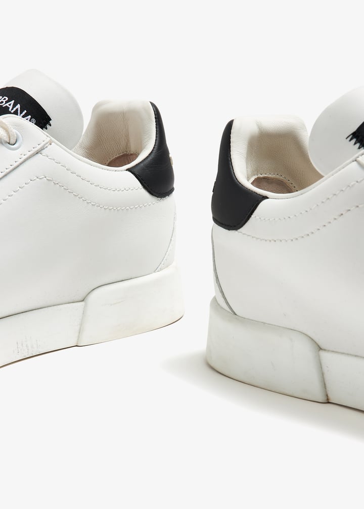【送料&関税込】Dolce & Gabbana Sneaker New Rome Luxury women's sneakers - White and pink New Roma sneakers