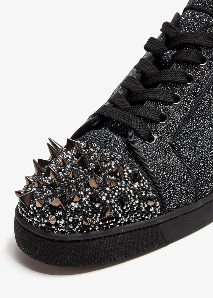 Christian Louboutin Pre-Loved Louis Junior P Pik Pik Strass