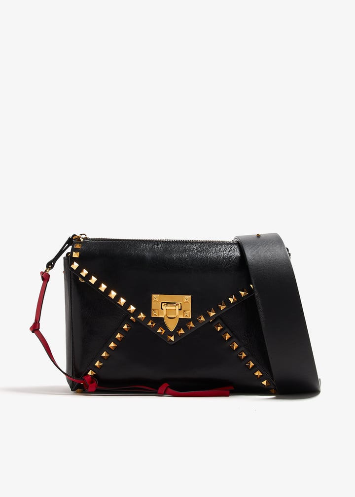 【未使用品箱付き】VALENTINO Black Rockstud　Bag Valentino Garavani Rockstud Leather Crossbody Bag | Black