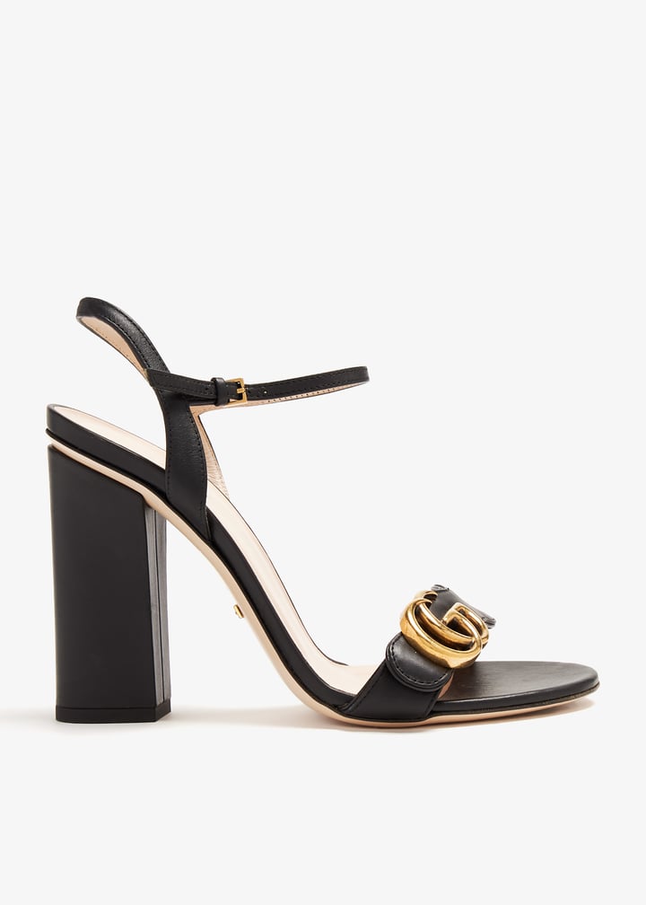 GUCCI ミュール☆レディース☆BLACK&GOLD☆35 1/2☆ITALY GUCCI ミュール☆レディース☆BLACK&GOLD☆35 1/2☆ITALY