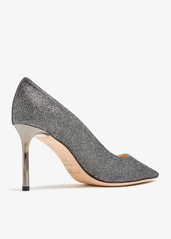 Jimmy Choo Pre-Loved Romy 85 glitter pumps for Women - Grey