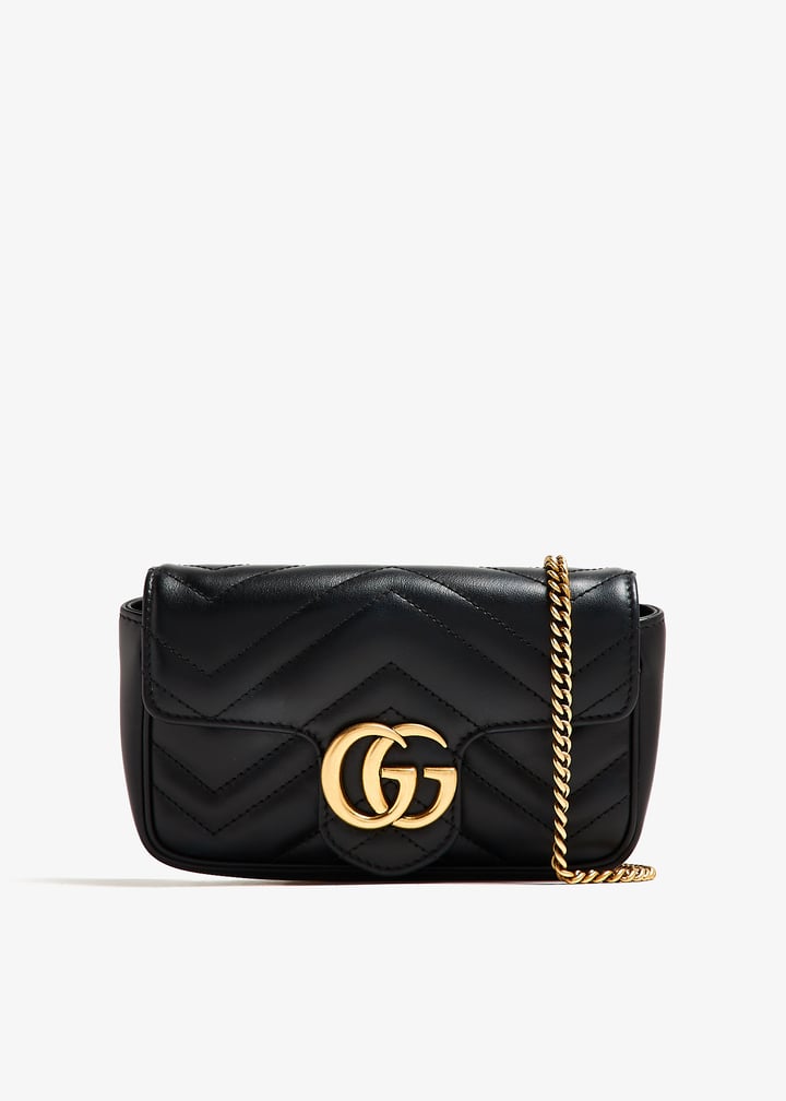 Gucci Pre-Loved GG Marmont Super mini bag for Women - Black