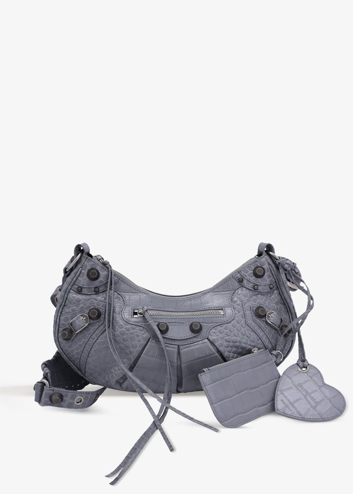 Balenciaga Pre-Loved Small Le Cagole shoulder bag for Women - Grey