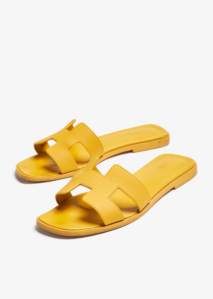 Hermès Pre-Loved Oran sandals for Women - Yellow in Qatar