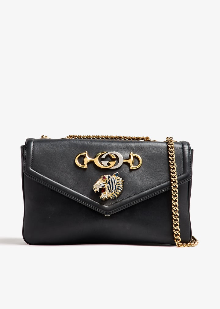 Gucci Pre-Loved Rajah medium shoulder bag for Women - Black in UAE ...