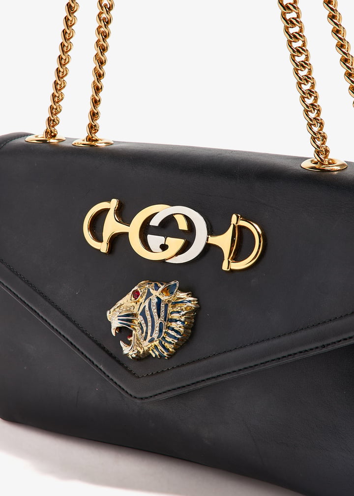 Gucci Pre-Loved Rajah medium shoulder bag for Women - Black in UAE ...