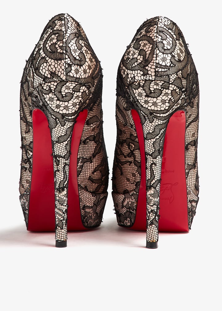 Christian Louboutin ビジュー付きハイヒール Christian Louboutin Loubi Vega Red 120mm Crystal Embellished