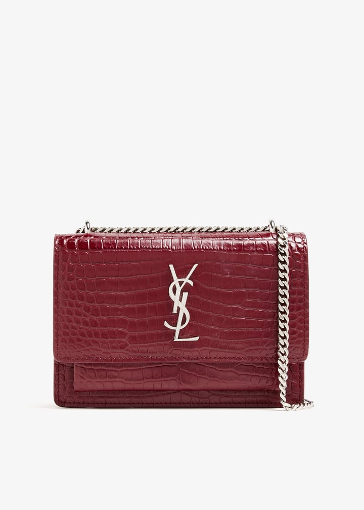Ysl Croc Wallet On Chain UPTOWN CHAIN WALLET IN CROCODILE-EMBOSSED