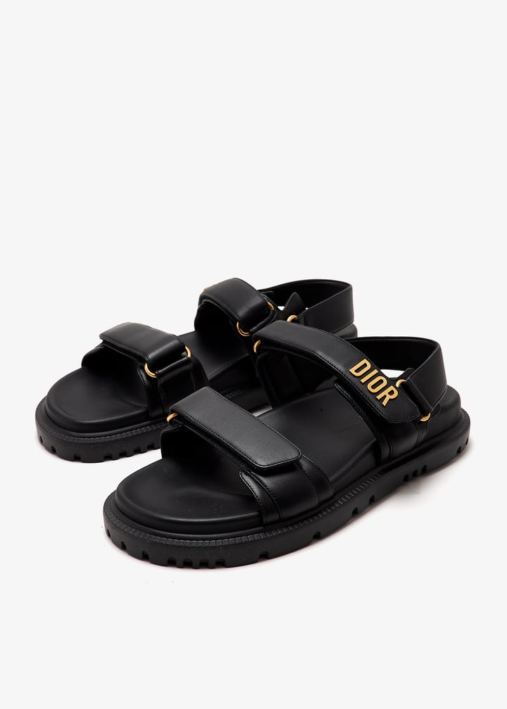 Dior Pre-Loved Dioract sandals for Women - Black in UAE