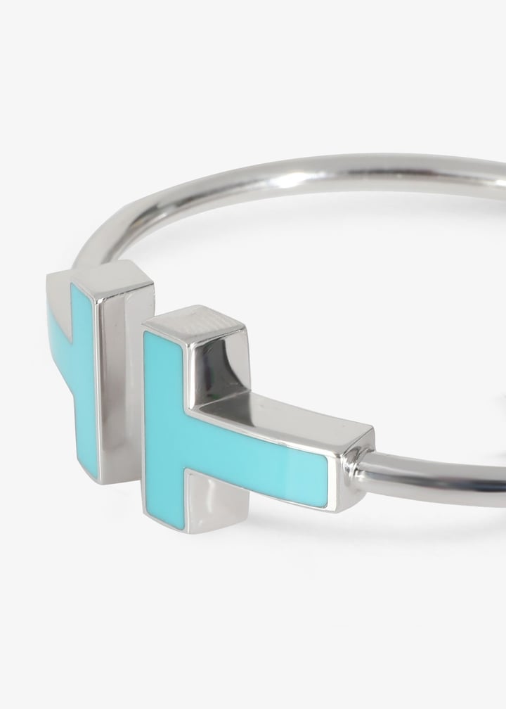 Tiffany Pre-Loved Tiffany T Wire bracelet for Women Silver