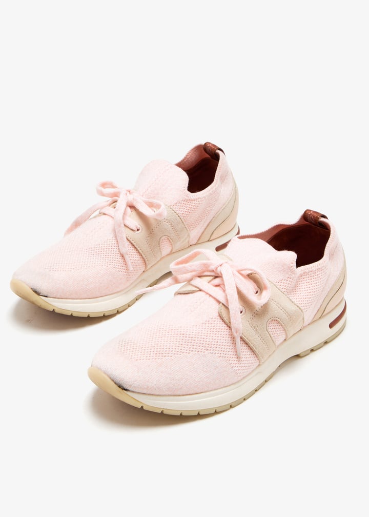 スニーカー LORO PIANA Pink Nuovo 360LP Flexi Work Sneakers FAI7759 309G 360 LP Lady Flexy Walk Sneaker Wish® Wool Pink Nouveau