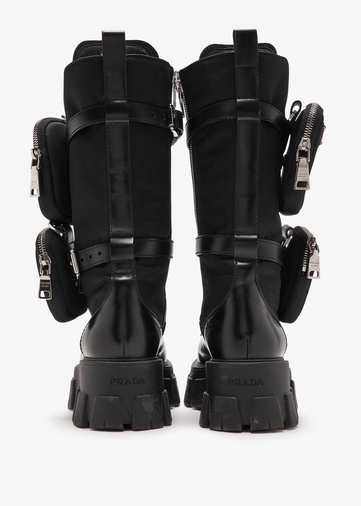 Prada Pre-Loved Monolith Rider boots for Women Black in UAE