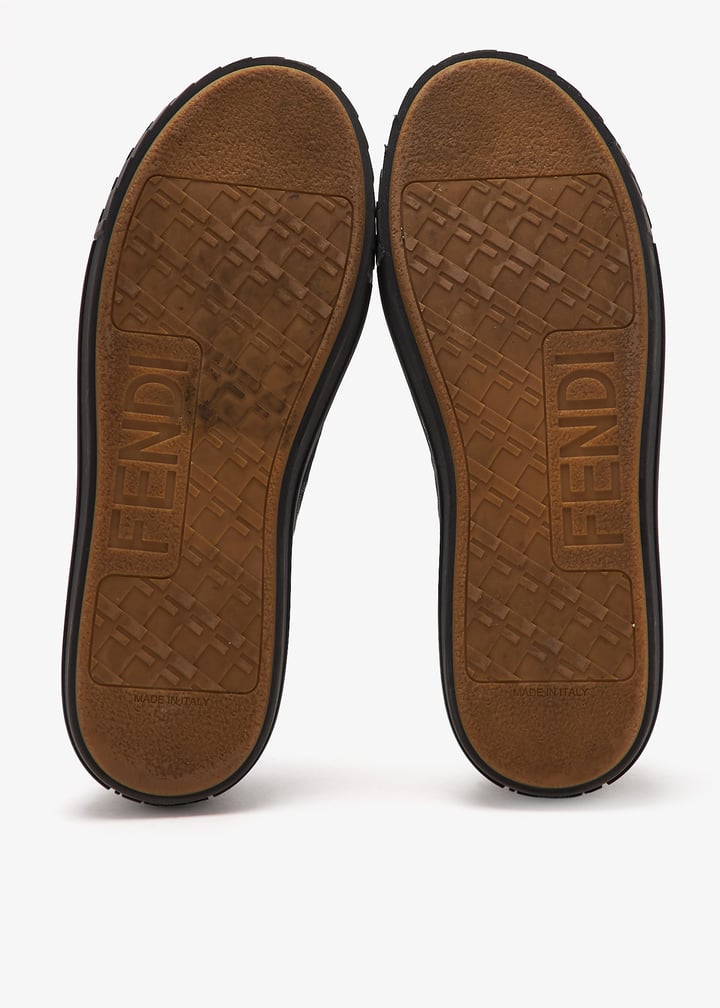 FENDI Pre-Loved Domino sneakers for Men - Black in UAE