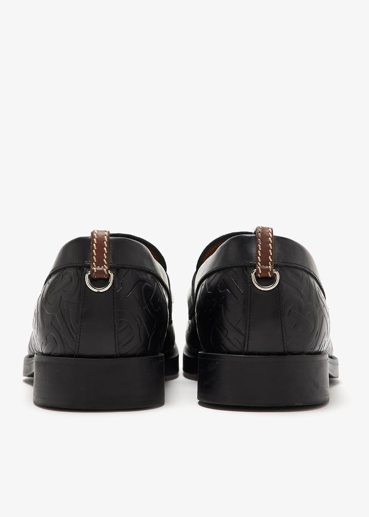 Burberry Pre-Loved Emile TB loafers for Men - Black in UAE  display picture 1