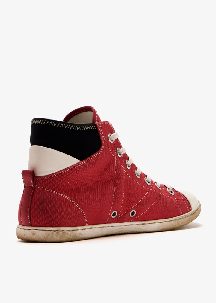 Baseball high-top sneakers